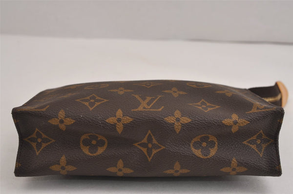 Authentic Louis Vuitton Monogram Poche Toilette 19 M47544 Cosmetics Pouch 5885J