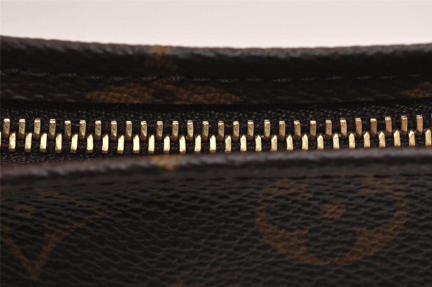 Authentic Louis Vuitton Monogram Poche Toilette 19 M47544 Cosmetics Pouch 5885J