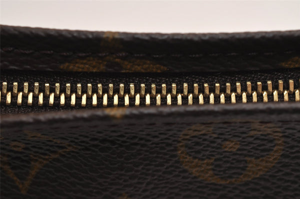 Authentic Louis Vuitton Monogram Poche Toilette 19 M47544 Cosmetics Pouch 5885J