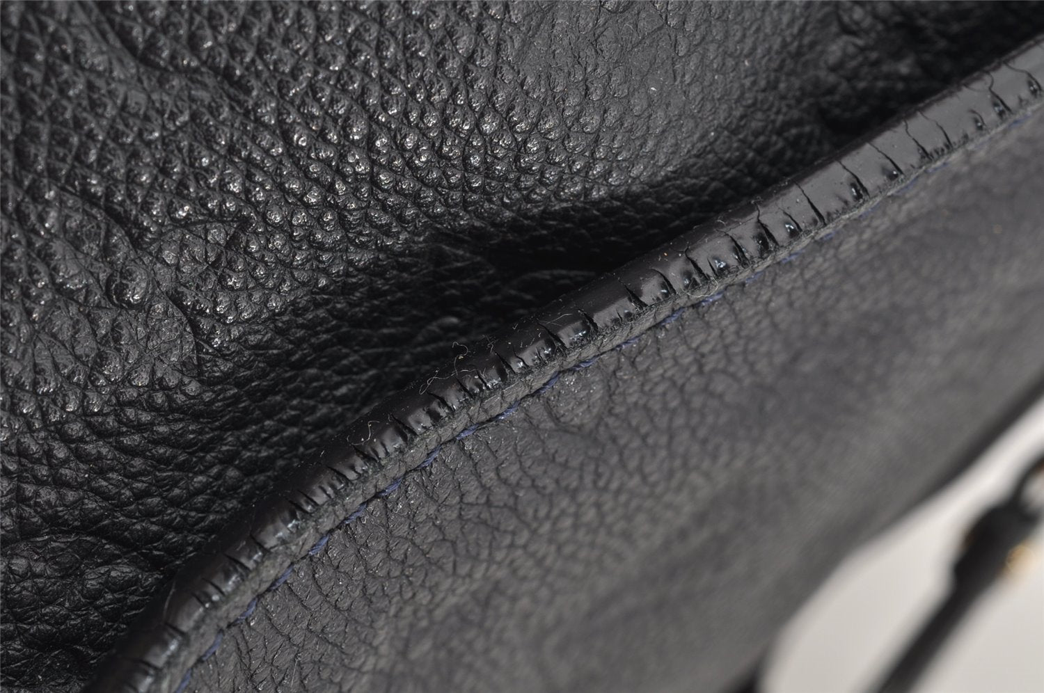 Auth Louis Vuitton Monogram Empreinte Lumineuse PM Tote Bag Navy M93410 LV 5886I