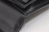 Authentic Salvatore Ferragamo Gancini Leather 2Way Shoulder Bag Black 5886J