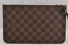 Authentic Louis Vuitton Damier Neverfull Pouch Purse Clutch Bag LV 5887J