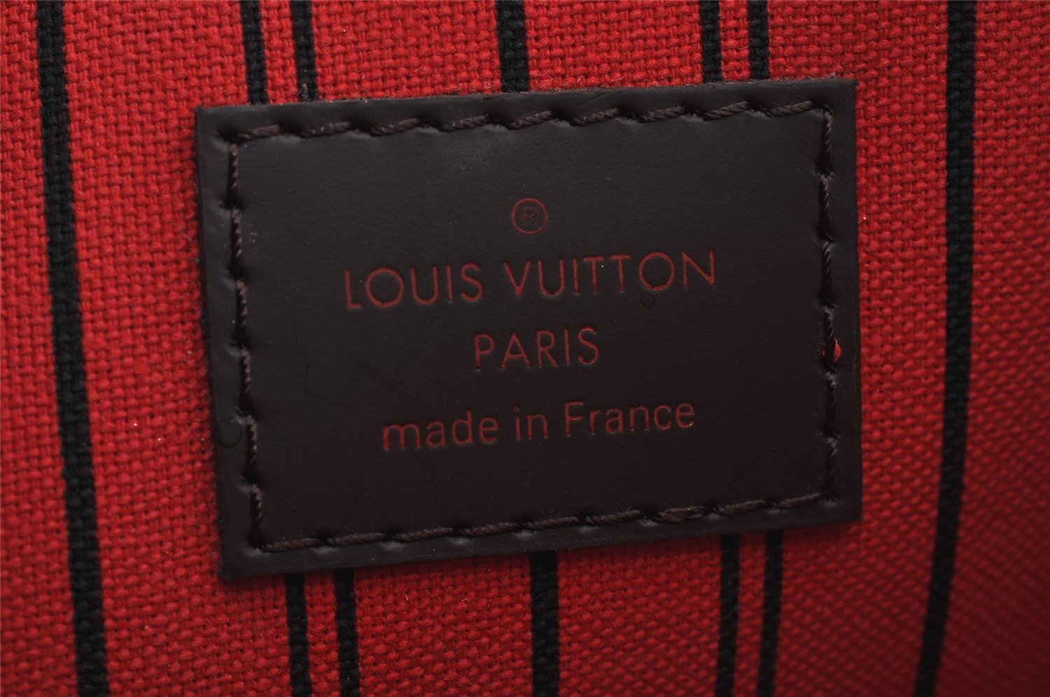 Authentic Louis Vuitton Damier Neverfull Pouch Purse Clutch Bag LV 5887J