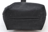 Authentic CELINE Vintage Hand Bag Pouch Purse Nylon Black Box 5888I