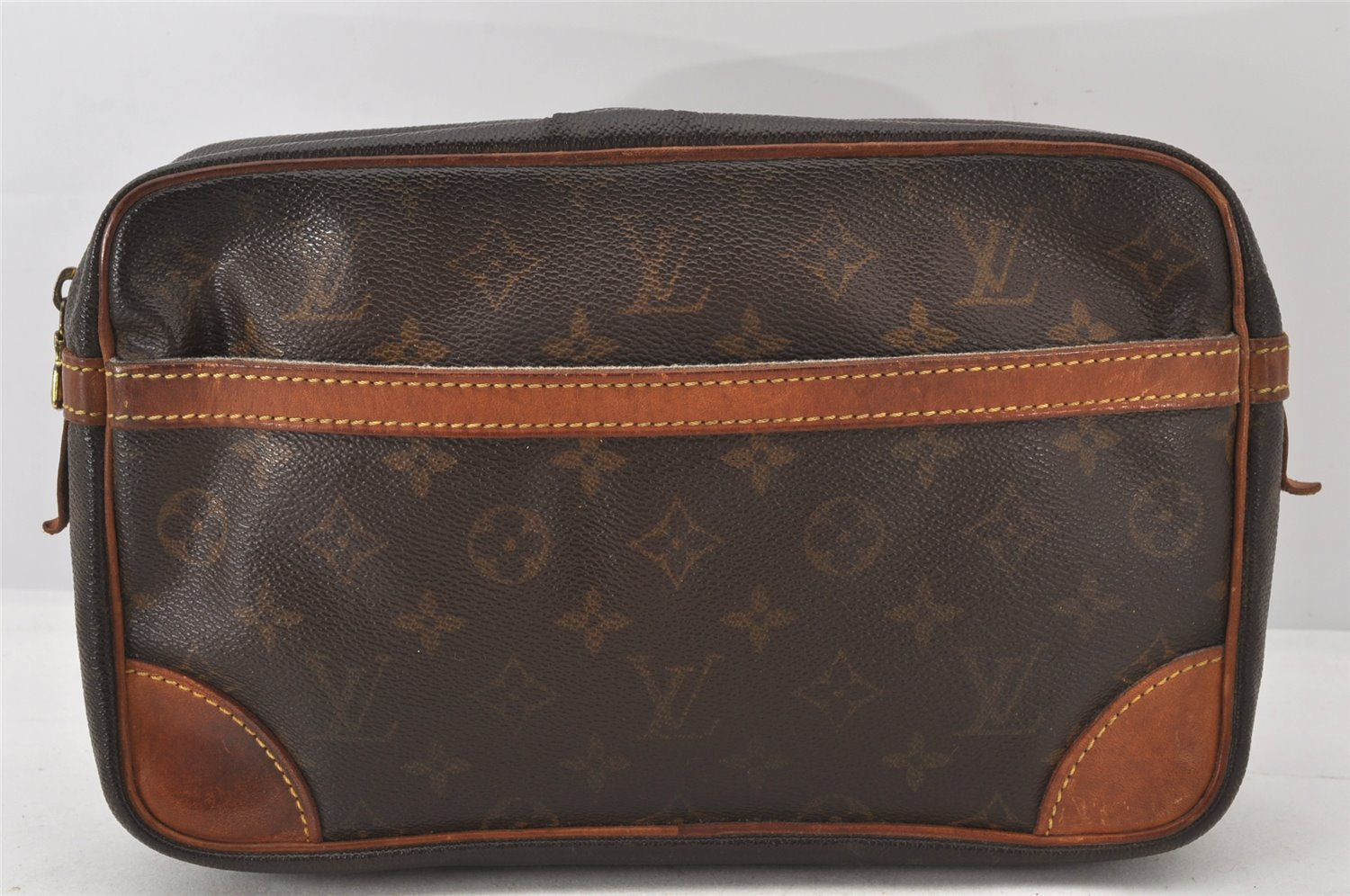 Authentic Louis Vuitton Monogram Compiegne 28 Clutch Hand Bag M51845 LV 5888K