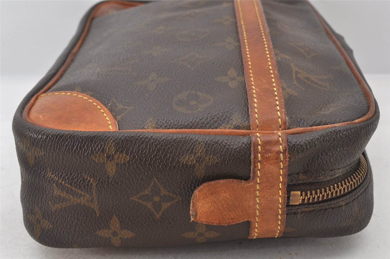 Authentic Louis Vuitton Monogram Compiegne 28 Clutch Hand Bag M51845 LV 5888K