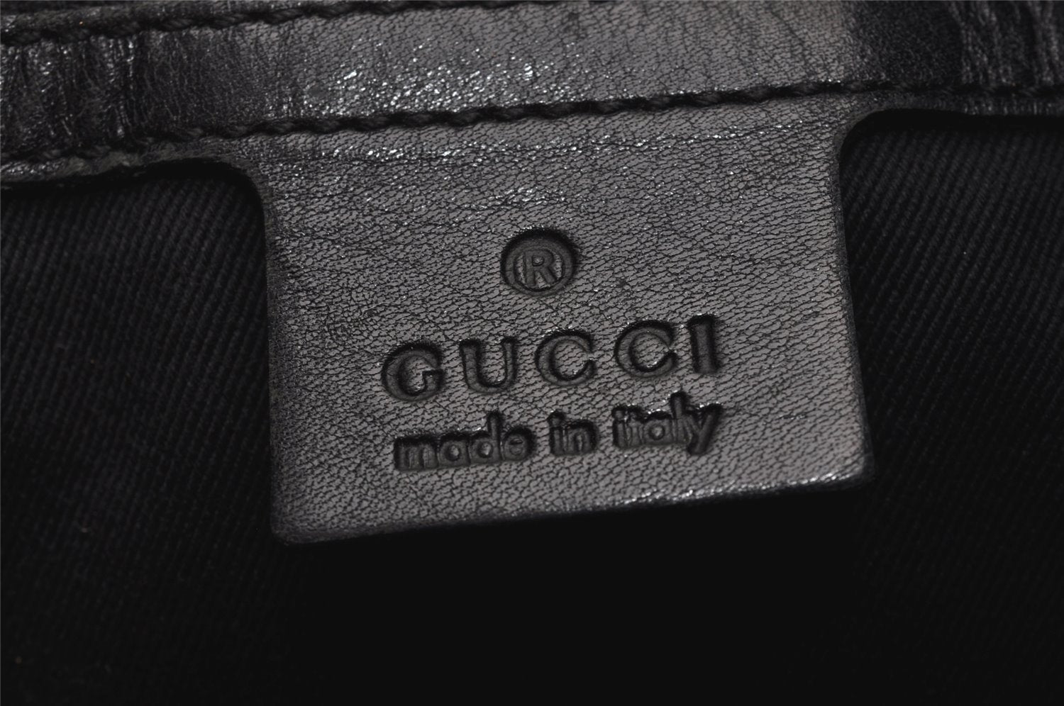 Authentic GUCCI Jackie Vintage Shoulder Bag GG Canvas Leather 109190 Black 5889I