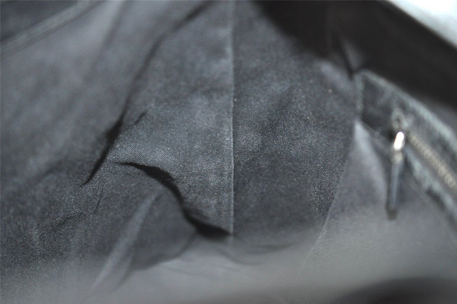 Authentic GUCCI Jackie Vintage Shoulder Bag GG Canvas Leather 109190 Black 5889I