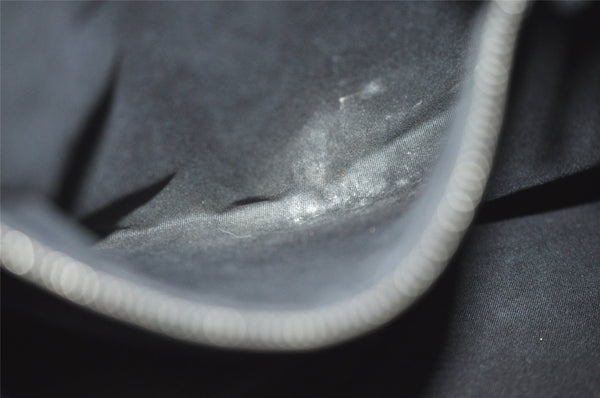 Authentic GUCCI Jackie Vintage Shoulder Bag GG Canvas Leather 109190 Black 5889I