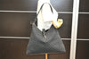 Authentic GUCCI Jackie Vintage Shoulder Bag GG Canvas Leather 109190 Black 5889I
