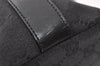 Authentic GUCCI Vintage Shoulder Bag Purse GG Canvas Leather 0000602 Black 5890I