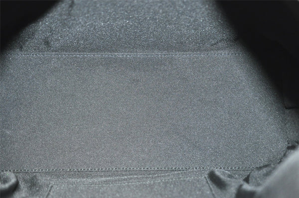 Authentic GUCCI Vintage Shoulder Bag Purse GG Canvas Leather 0000602 Black 5890I