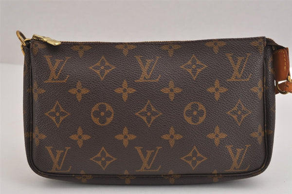 Authentic Louis Vuitton Monogram Pochette Accessoires Pouch M51980 LV 5890J