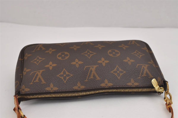 Authentic Louis Vuitton Monogram Pochette Accessoires Pouch M51980 LV 5890J
