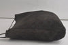 Authentic GUCCI Shoulder Hand Bag GG Suede Leather 0013181 Black Junk 5891K