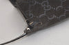Authentic GUCCI Shoulder Hand Bag GG Suede Leather 0013181 Black Junk 5891K