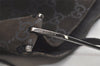 Authentic GUCCI Shoulder Hand Bag GG Suede Leather 0013181 Black Junk 5891K