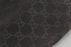 Authentic GUCCI Shoulder Hand Bag GG Suede Leather 0013181 Black Junk 5891K