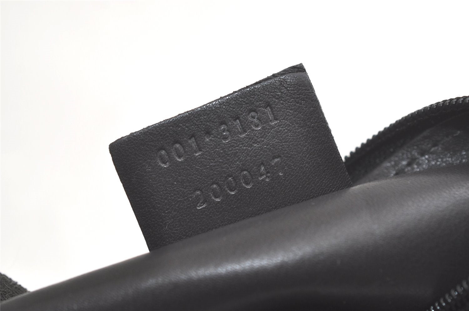Authentic GUCCI Shoulder Hand Bag GG Suede Leather 0013181 Black Junk 5891K