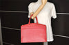 Authentic Louis Vuitton Epi Riviera Hand Bag Red M48187 LV 5892K