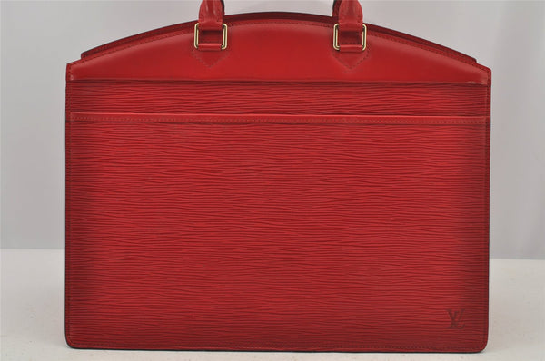 Authentic Louis Vuitton Epi Riviera Hand Bag Red M48187 LV 5895J