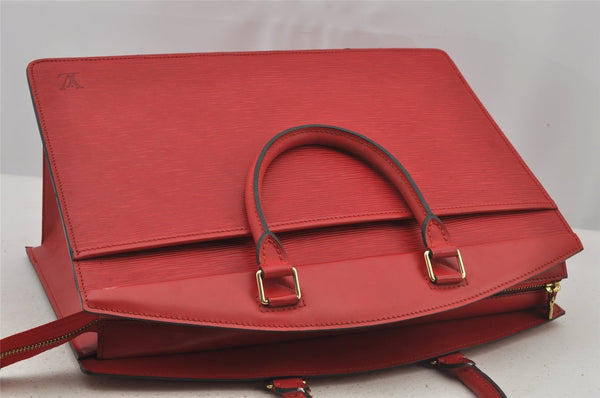Authentic Louis Vuitton Epi Riviera Hand Bag Red M48187 LV 5895J
