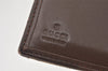 Authentic GUCCI Jackie Bifold Wallet Purse GG Canvas Leather 0354463 Brown 5895K