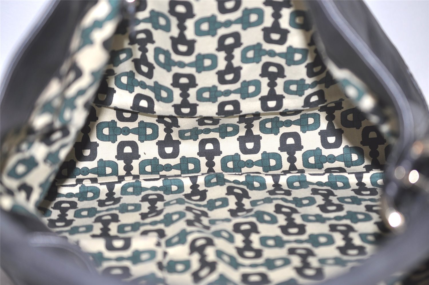 Authentic GUCCI Guccissima GG Leather Shoulder Hand Bag 181514 Black 5896I