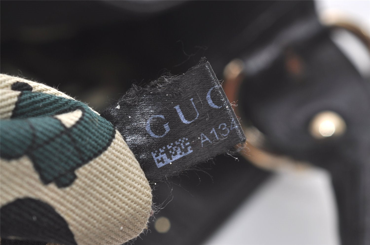 Authentic GUCCI Guccissima GG Leather Shoulder Hand Bag 181514 Black 5896I