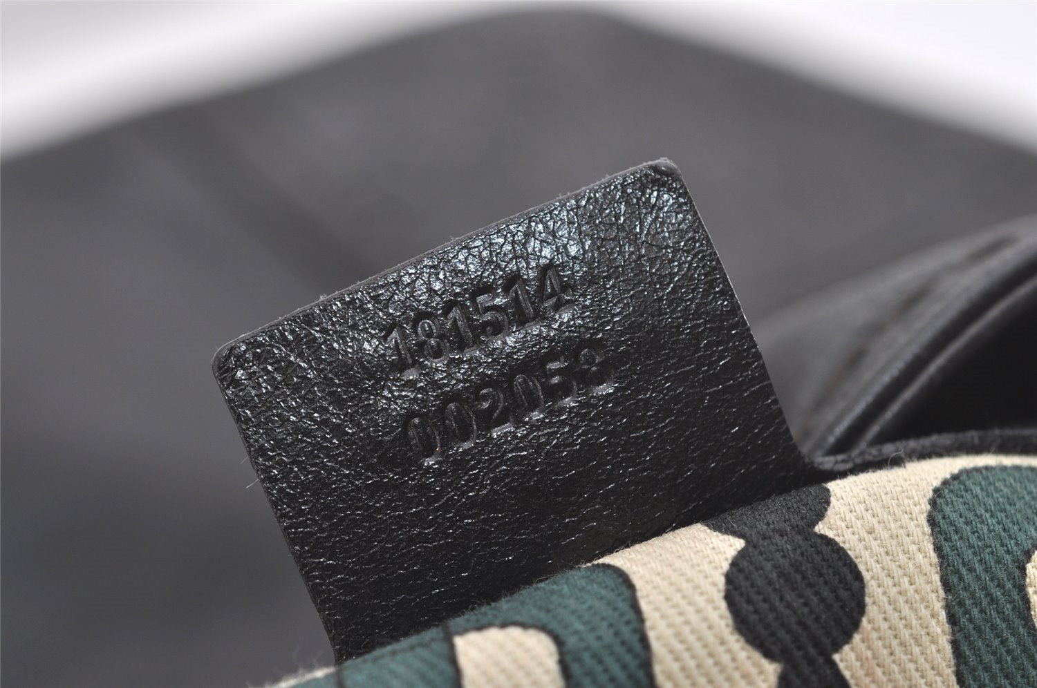 Authentic GUCCI Guccissima GG Leather Shoulder Hand Bag 181514 Black 5896I