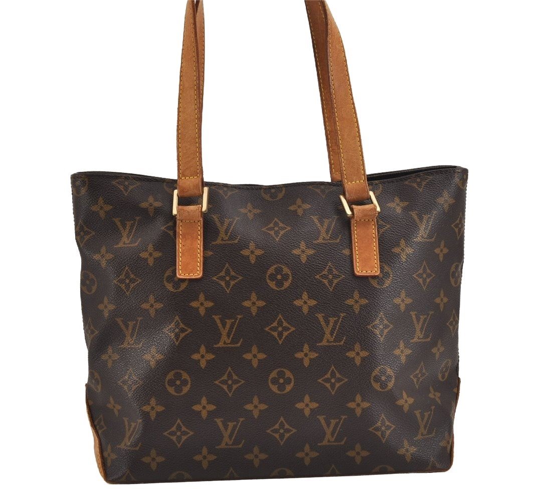 Authentic Louis Vuitton Monogram Cabas Piano Shoulder Tote Bag M51148 Junk 5898J