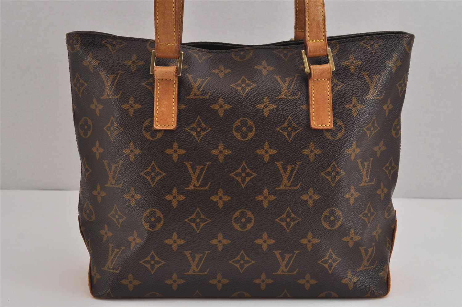 Authentic Louis Vuitton Monogram Cabas Piano Shoulder Tote Bag M51148 Junk 5898J