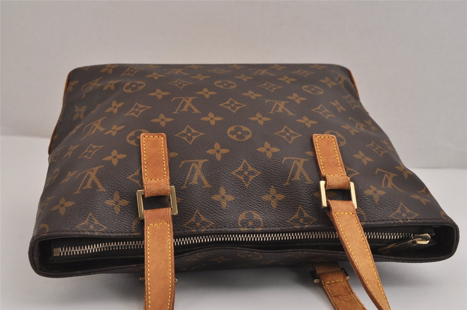 Authentic Louis Vuitton Monogram Cabas Piano Shoulder Tote Bag M51148 Junk 5898J