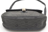 Authentic Christian Dior Honeycomb Shoulder Cross Bag Canvas Leather Gray 5899K