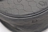 Authentic Christian Dior Honeycomb Shoulder Cross Bag Canvas Leather Gray 5899K