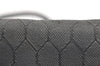 Authentic Christian Dior Honeycomb Shoulder Cross Bag Canvas Leather Gray 5899K