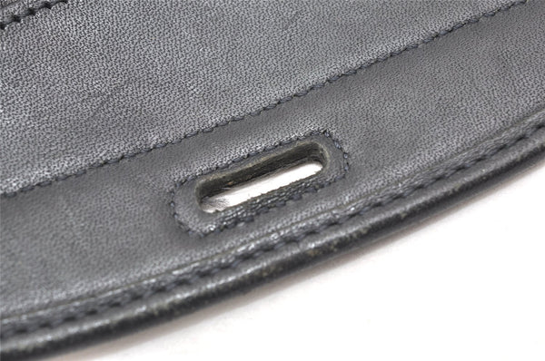 Authentic Christian Dior Honeycomb Shoulder Cross Bag Canvas Leather Gray 5899K