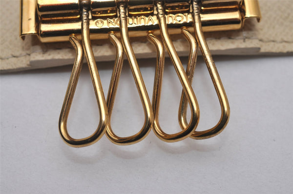 Authentic Louis Vuitton Damier Azur Multicles 4 Key Case Holder N60020 LV 5900I