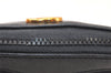 Authentic GUCCI Vintage Micro GG Canvas Leather Pouch Purse Black Junk 5900K