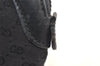 Authentic GUCCI Vintage Micro GG Canvas Leather Pouch Purse Black Junk 5900K