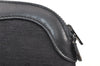 Authentic GUCCI Vintage Micro GG Canvas Leather Pouch Purse Black Junk 5900K