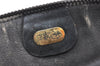 Authentic GUCCI Vintage Micro GG Canvas Leather Pouch Purse Black Junk 5900K