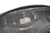 Authentic GUCCI Vintage Micro GG Canvas Leather Pouch Purse Black Junk 5900K