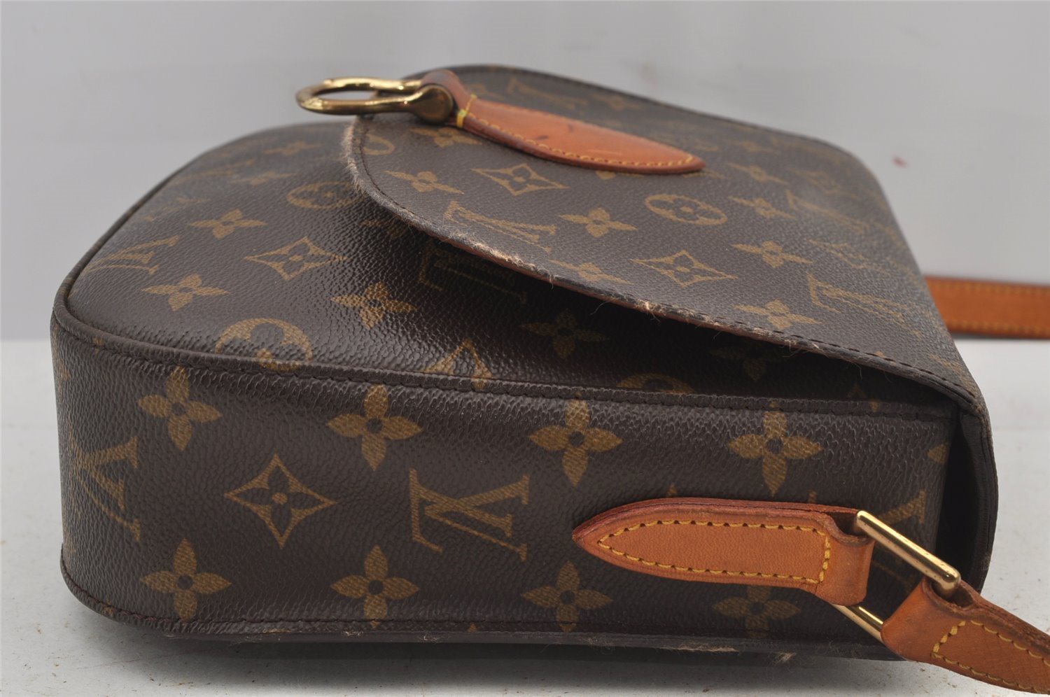 Authentic Louis Vuitton Monogram Saint Cloud GM M51242 Shoulder Cross Bag 5901J