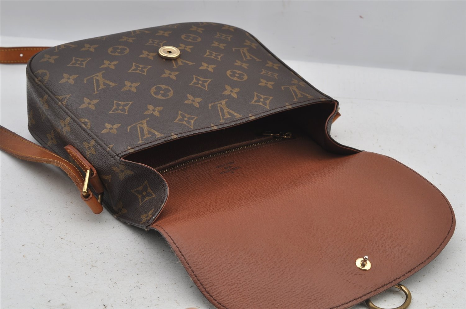 Authentic Louis Vuitton Monogram Saint Cloud GM M51242 Shoulder Cross Bag 5901J