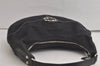 Authentic GUCCI Shoulder Hand Bag Purse Canvas Leather 114871 Black 5902K