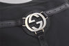 Authentic GUCCI Shoulder Hand Bag Purse Canvas Leather 114871 Black 5902K