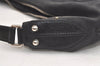 Authentic GUCCI Shoulder Hand Bag Purse Canvas Leather 114871 Black 5902K