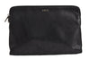 Authentic Christian Dior Vintage Trotter Clutch Bag Purse Leather Black 5903J