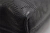 Authentic Christian Dior Vintage Trotter Clutch Bag Purse Leather Black 5903J